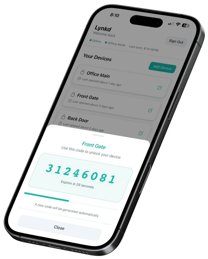 Lynkd Locks Mobile App